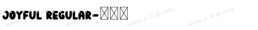 Joyful Regular字体转换
